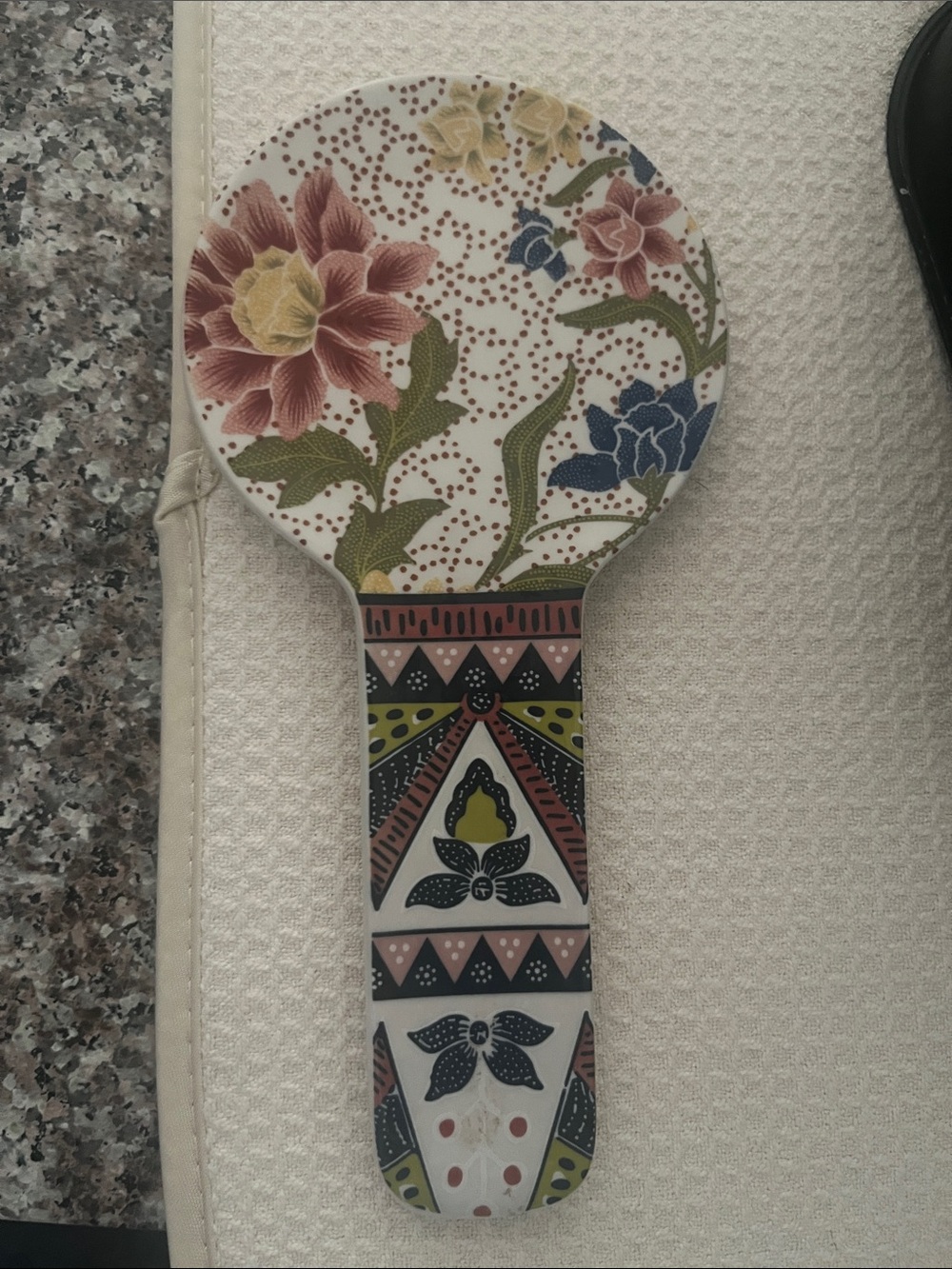 Anthropologie Jerrelle Guy Floral Spoon Rest